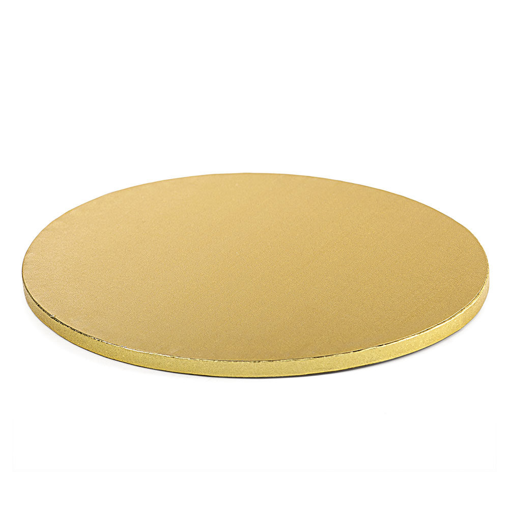 Planche à gâteau ronde dorée - 10 X ½ d'épaisseur