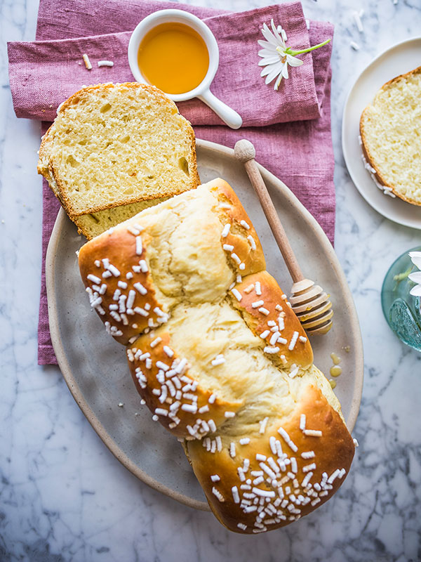 Brioche allo yogurt e miele