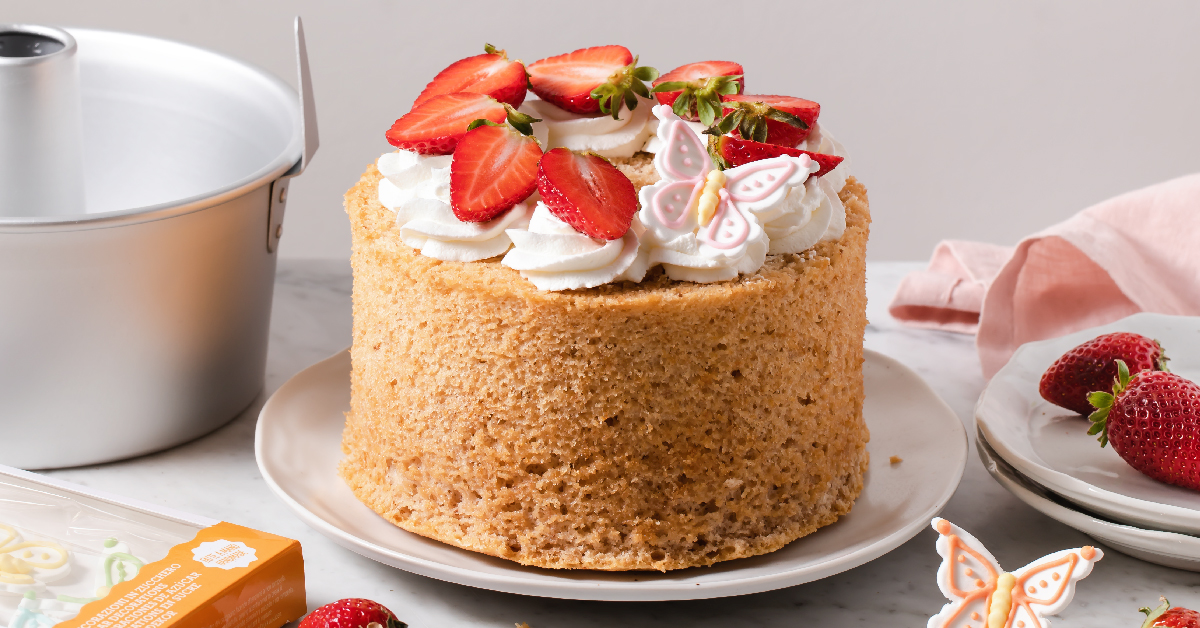 Chiffon cake alle fragole