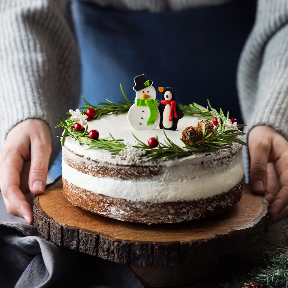 Torta di Pan di Zenzero e Mirtilli Rossi